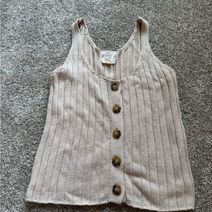 Hippie Rose Cream Knit Top
